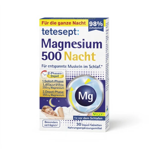 Tetesept Magnesium 500 Nacht 30 Tabletten