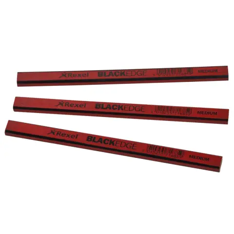 Blackedge Carpenters Pencils 12 Pack (Medium Graded Pencils)