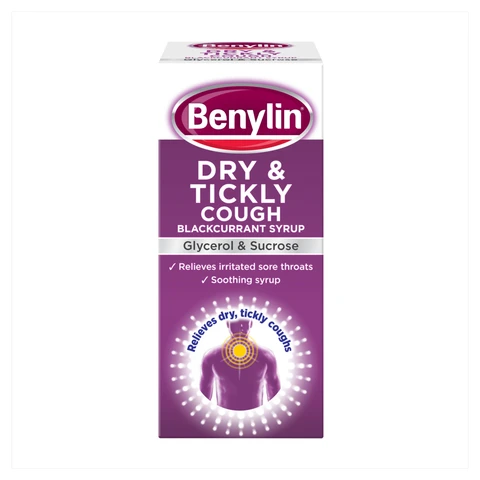 Benylin Dry & Tickly Cough Blackcurrant Syrup 125ml