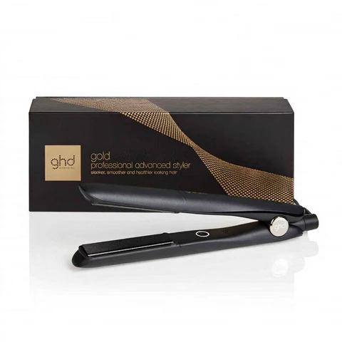 GHD Gold Professional Haarglätter zum Glätten, Locken und Wellen stylen, optimale Stylingtemperatur 185ºC, Dual Zone Technologie, Schwarz