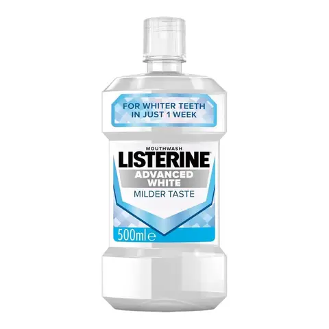 Listerine Advanced White Milder Taste Mouthwash 500ml