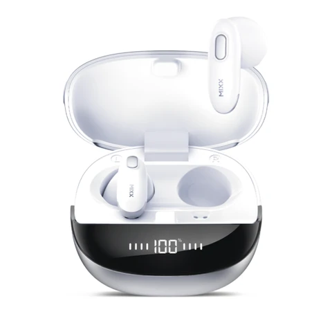 Mixx StreamBuds Hybrid Charge 2 True Wireless Earbuds – White