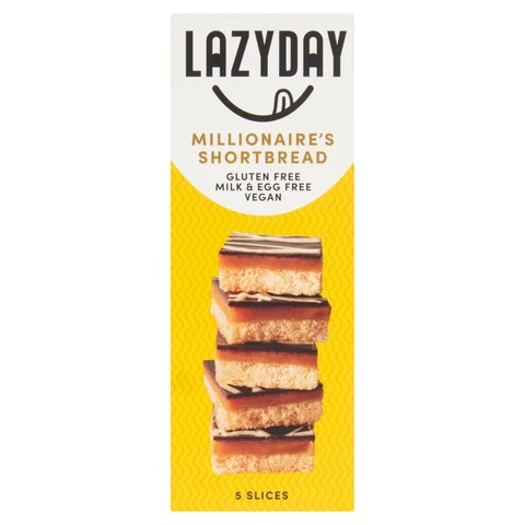 Lazy Day Foods Free From Millionaires Shortbread 150g