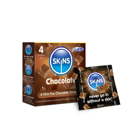 Skins Condoms Chocolate 4 Pack