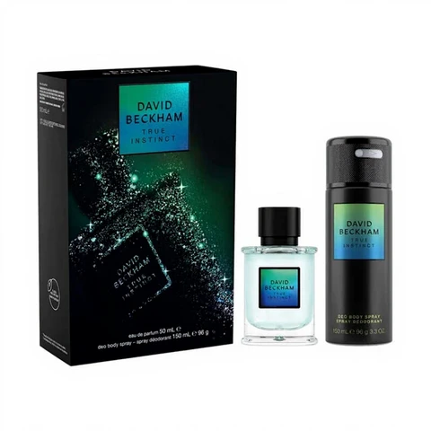 DAVID BECKHAM TRUE INSTINCT 2PC SET (50ML EDP & 150ML DEODORANT SPRAY)