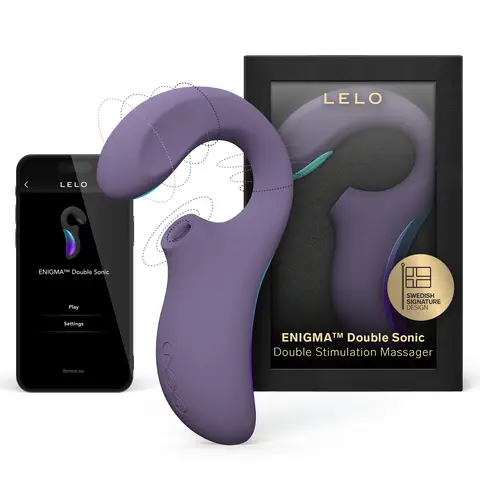 LELO ENIGMA™ Double Sonic Double Stimulation Massager Cyber Purple