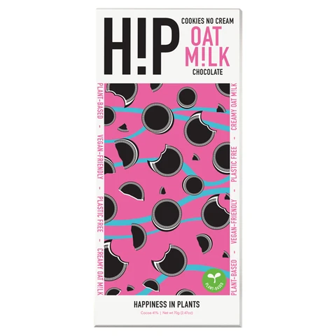 H!P Chocolate Cookies No Cream Oat M!lk Chocolate 70g
