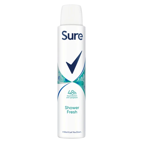 Sure Anti-Perspirant Aerosol Shower Fresh 200ml