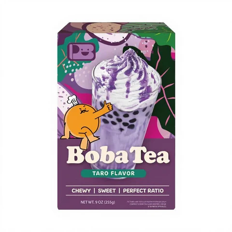 JENI PLAYB Bubble Tea Kit Taro Flavor 3kits - 255g PLAYB Bubble Tea Kit Taro Flavor 3kits - 255 g