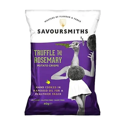 Savoursmiths Truffle & Rosemary Flavour Potato Crisps 150g