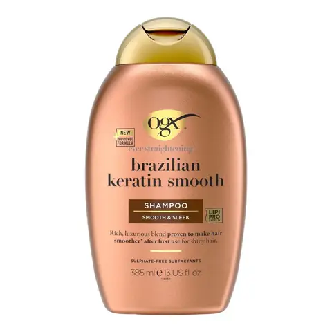 OGX Shampoo Ever Straight Brazilian Keratin Therapy 385 ml