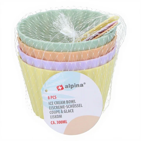 Eisschalen 8er-Set inkl. Löffel