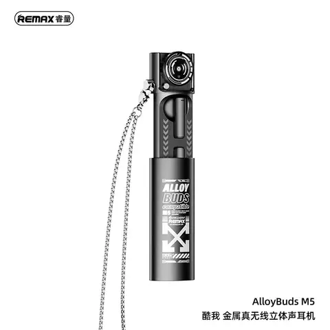 REMAX AlloyBuds M5 CoolMe Series True Wireless Earbuds - Black