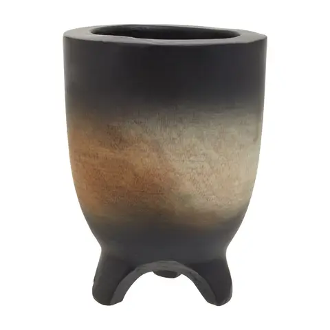 Fifty Five South Indoor Planter Arlo Ombre Wooden Black Large