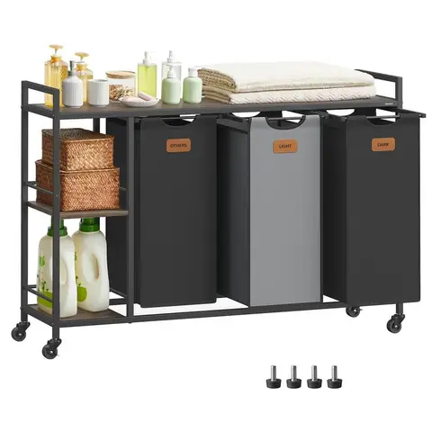 VASAGLE Laundry Basket, 117*33*80.5 cm