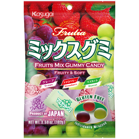 KASUGAI Frutia Fruit Mix Gummy 102g