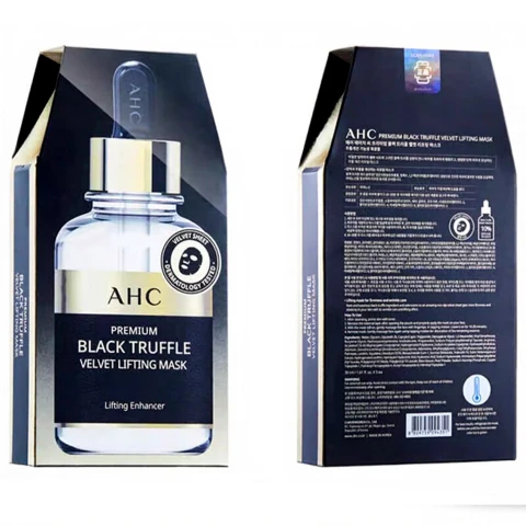 AHC Premium Black Truffle Velvet Lifting Maske 30ml x5 Stück Schwarzer Trüffel Hyaluronsäure