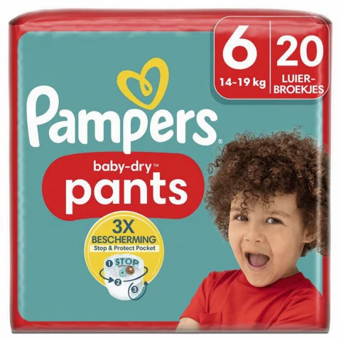 Pampers Baby-Dry Pants Gr. 6 Windelhöschen 14kg-19kg 20 Stk