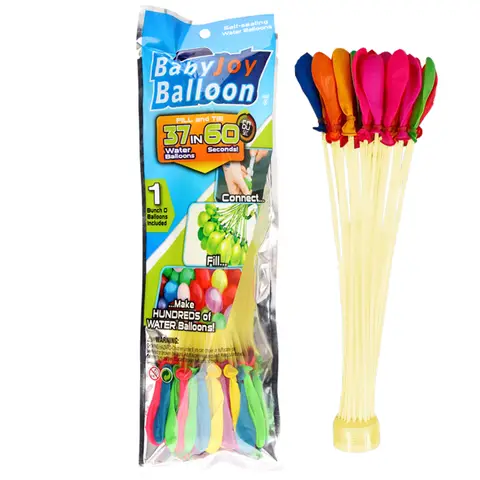 Water Balloon Bunch Filler & 37 Waterballoons Multicolour