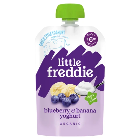 Little Freddie Blueberry & Banana Greek Style Yoghurt 6+ Months 100g