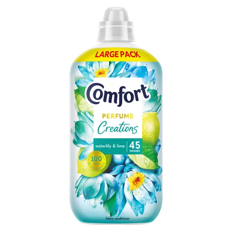 Comfort Perfume Creations Fabric Conditioner, Waterlily & Lime, 45 washes, 1.35l