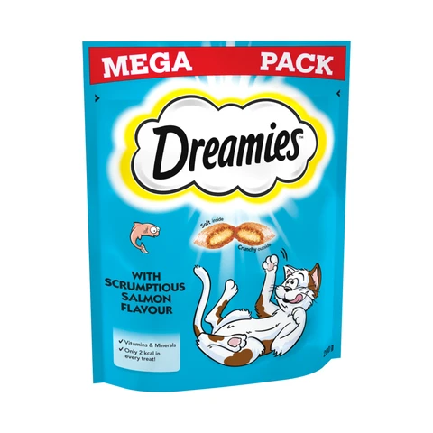 Dreamies Cat Treat Biscuits with Salmon Flavour Mega Pack 200g