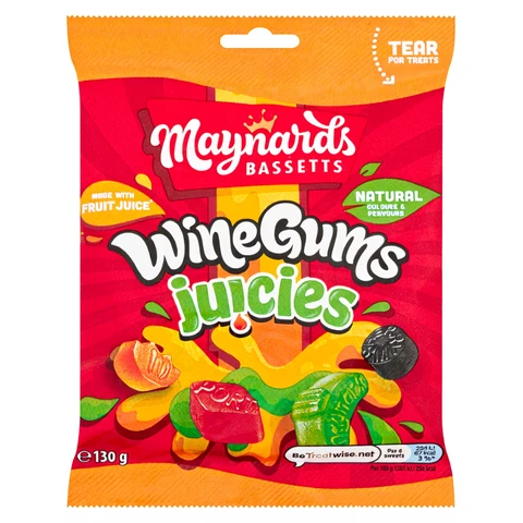 Maynards Bassetts Wine Gums Juicies 130g