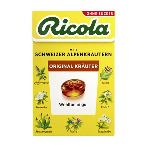 Ricola Original Kräuterzuckerfreie Pastillen 50g