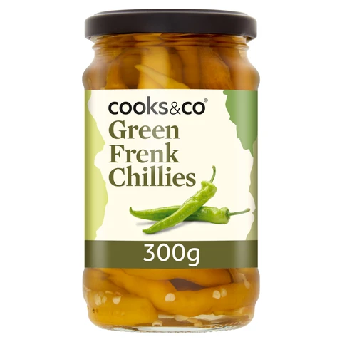 Cooks & Co Green Chillies 300g