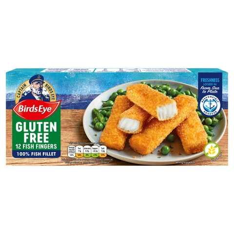 Birds Eye 12 Gluten Free Fish Fingers 360g