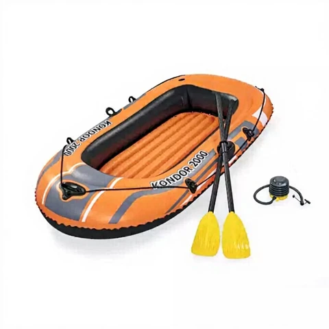 Bestway Hydro-Force™ Inflatable Boat Set for 1 Adult + Child, Kondor 2000, 188 x 98 x 30 cm​
