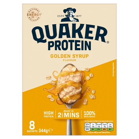 Quaker Oat So Simple Golden Syrup 8 Pack 344g