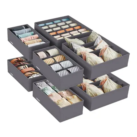 Flatbox, 32x32x10cm/32x16x10cm, Set of 8, Slate Grey