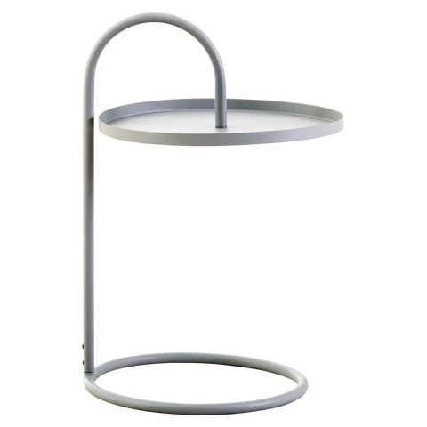 Interiors by Premier Trosa Side Table Hanging Top Round Grey