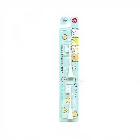 Hapica Opzetborstels voor kindertandenborstel - Corner Creatures Mintblauw, 2 stuks