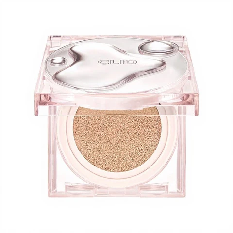 clio Hydro-Glowing Long-lasting Flawless Puff Foundation with refills #4 Ginger #Ginger