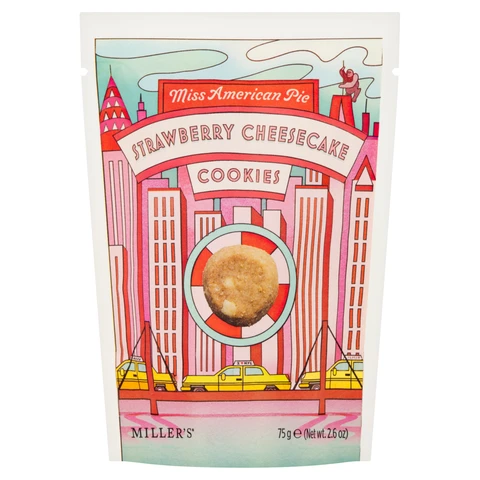 Miss American Pie Strawberry Cheesecake Cookies 75g