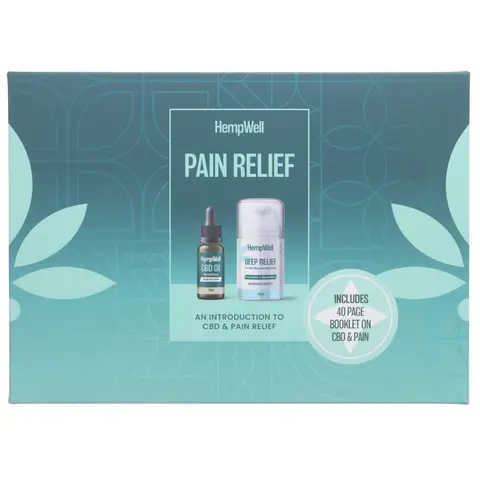 HempWell CBD & Pain Starter Pack - 1500mg Broad Spectrum Oil & 1000mg Cooling Cream - THC Free, Natural Support