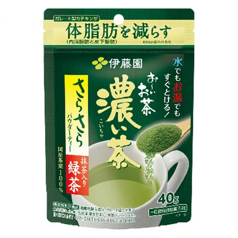 ITOEN Matcha + Grüner Tee Pulver mit reichhaltigem Geschmack 40g