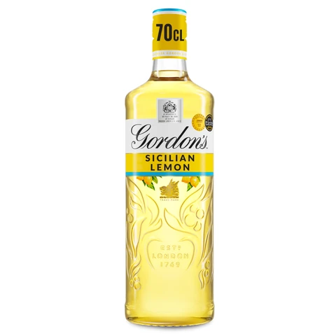 Gordon's Sicilian Lemon Distilled Flavoured gin Vol 70cl Bottle