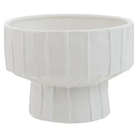 Interiors by Premier Vase Fara White Wide