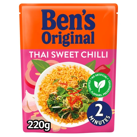Ben's Original Spicy Thai Sweet Chilli Flavoured Microwave Rice 220g