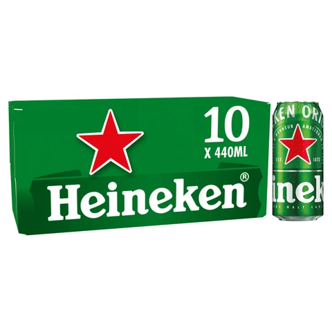 Heineken 10 X 440ml (Abv 5%)