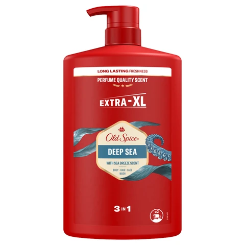 Old Spice Deep Sea 3-in-1 Wash Shower Gel & Shampoo 1000ml