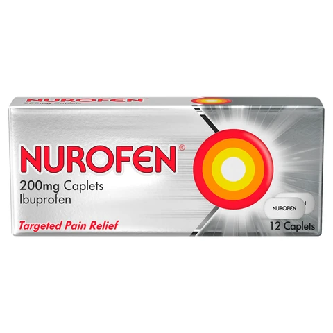 Nurofen Ibuprofen 200mg 12 Caplets