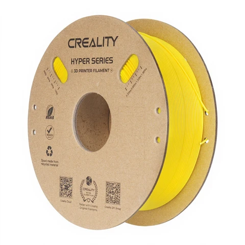 Creality Hyper PLA Or 1 kg, impression rapide 30-600 mm/s, précision dimensionnelle +/- 0,02 mm, compatible avec la plupart des imprimantes 3D FDM, bobine 1 kg (2,2 lb)