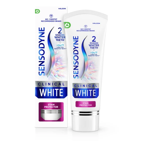 Sensodyne Clinical White Stain Protector Whitening Toothpaste 75ml