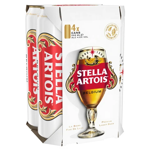 Stella Artois 4 X 568ml
