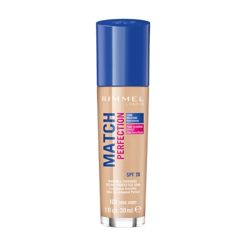 Rimmel MATCH PERFECTION FOUNDATION 30ML IV 103 True Ivory
