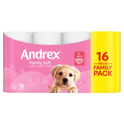 Andrex Family Soft Toilet Tissue16 Rolls